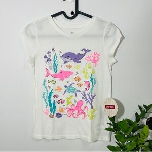 GAP Kids Ocean Life Tee - White